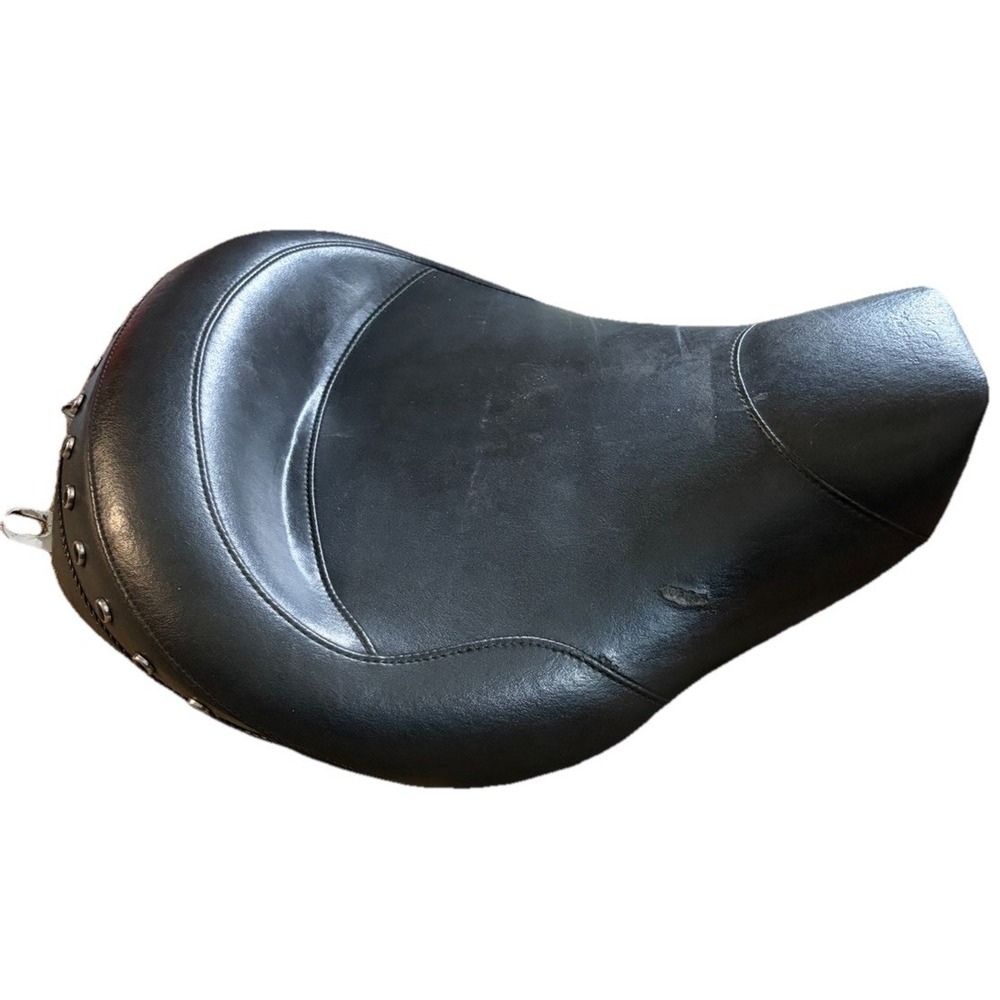 Mustang Motorcycle Seat Black Touring Cruiser Saddle Made In USA Unknown Fitment